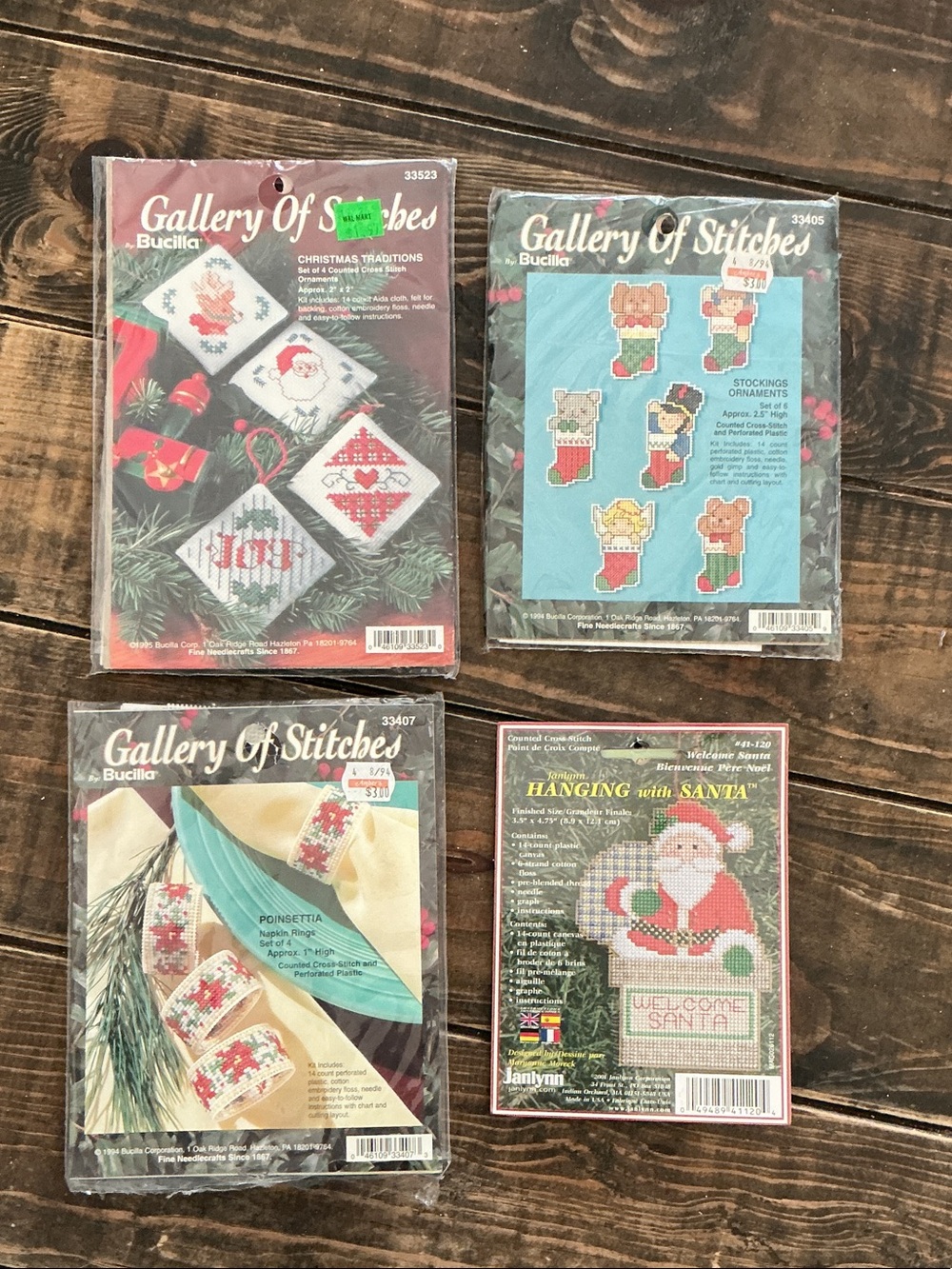 Bucilla Holiday Cross Stitch Kit Bundle Gallery of Stitches Janlynn